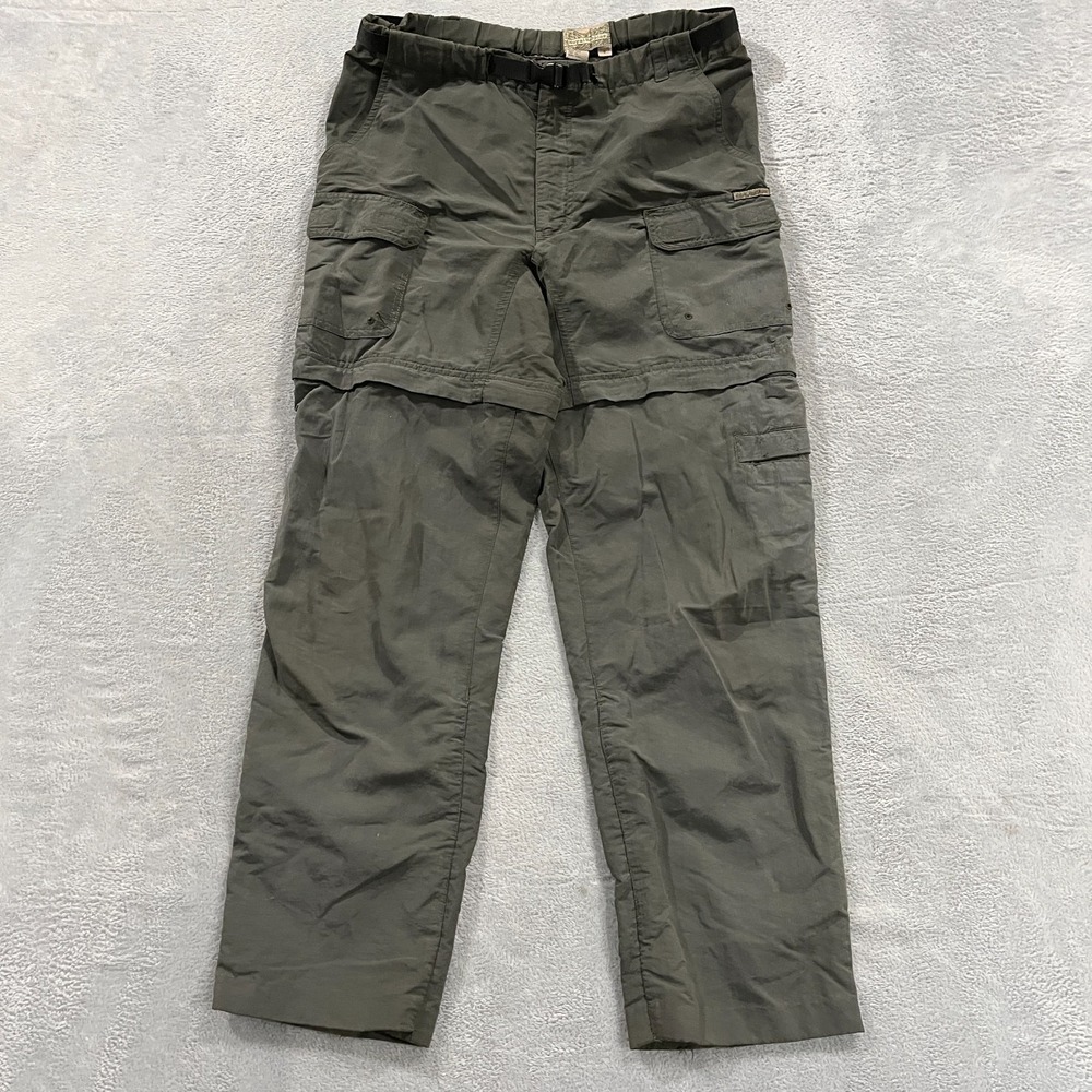 Royal Robbins Pants Mens Small Belted Convertible Hiking Trails Camping‎ Fishing